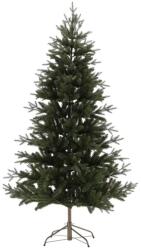  Prémium sűrű ágas zöld műfenyő, 180 cm, stabil fém talppal (7272)