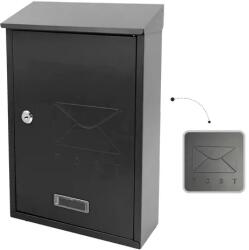 Garden Line Ibis antracit postaláda, horganyzott acél, 37, 8×25×10 cm zárral (1276)