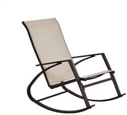 Garden Line Barna kerti hintaszék acél vázzal 60×104×95 cm, textil ülőfelület (363)