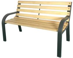 GardenLine Gyerek kerti pad, acél-fa, 81x38x56 cm, 50 kg teherbírás (272)