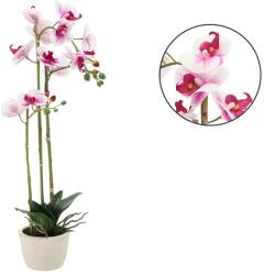  Műorchidea fehér-rózsaszín, 70 cm, fürdőszobai lakásdekoráció (3867)
