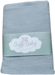 Soffi Baby Baby takaró muszlin dupla szürke 70x90cm (PATURA SOFFI MUSELINA 70*90 MO-68902931)