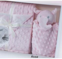 Gamberritos takaró - wellsoft 80x110cm - szundikendővel rózsaszín 10763 (10763-69859231)