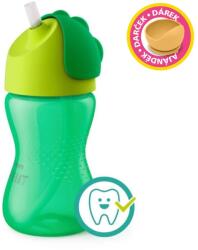 Philips itatópohár rugalmas szívószállal 300ml 12hó fiús - most Petite and Mars szilikon tálkával (SCF798/01 - 2016830-69794249)