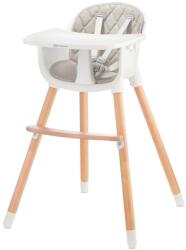 KinderKraft etetőszék Sienna 2in1 fa lábbal szürke (KKKSIENGRY0000-57428717)