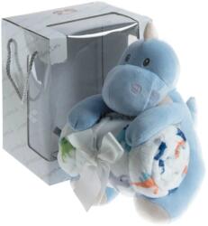 Gamberritos takaró plüss 80x110cm plüss játékkal dínó kék 10885 (10885-69671187)