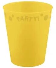  Sárga Yellow micro prémium műanyag pohár 250 ml (PNN96694)