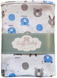 Soffi Baby Baby takaró pamut dupla happy-sleepy bear 80x100cm (PATURA SOFFI BUMBAC 80*100 URS-69840293)