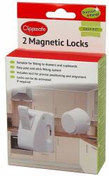 Clippasafe Mágneses fiók-, és szekrényzár 2db 1 kulcs fehér 71/4 (71/4-69736727)