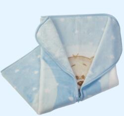 Gamberritos takaró plüss 80x90cm becipzározható kék 11032 (11032-69858998)