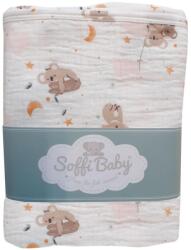 Soffi Baby Baby takaró muszlin dupla koalás 70x90cm (PATURA SOFFI MUSELINA 70*90 MO-69736749)