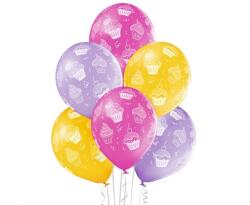  Muffin léggömb, lufi 6 db-os 12 inch (30 cm) (MLG003178)