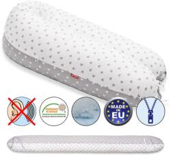 Scamp szoptatós párna univerzális pamut Little Heart White Grey SZPE136 (SZPE136-68776184)