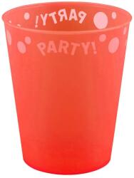  Orange Fluorescent, Narancssárga micro prémium műanyag pohár 250 ml (PNN96047) - nalubababolt