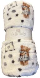 Soffi Baby Baby takaró plüss dupla jó éjt maci 75x100cm (PATURA SOFFI GOOD NIGHT 75*100-69854771)