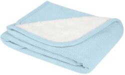 KikkaBoo takaró prémium pamut/sherpa kétoldalas 75x100cm Dream Big melange kék (31103010047-69855281)