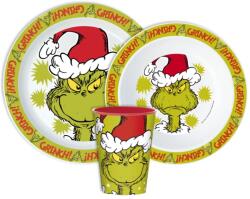  A Grincs Christmas Mischief étkészlet, micro műanyag szett, pohárral 260 ml (JVL11174) - nalubababolt