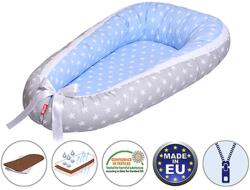 Scamp babafészek kókuszbetétes Blue Grey Stars BF005 (BF005-68783095)