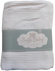 Soffi Baby Baby takaró muszlin dupla fehér 70x90cm (PATURA SOFFI MUSELINA 70*90 UN-69439199)
