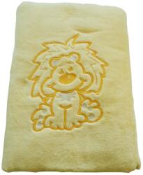STELLA takaró wellsoft hímzett 150x100cm sárga oroszlán (M-93146)
