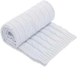 KikkaBoo takaró kötött 75x100cm világoskék (31103010037-57839516)