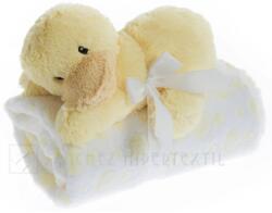 Gamberritos wellsoft takaró 80x110cm plüss játékkal kacsa sárga 10899 (10899-69671192)