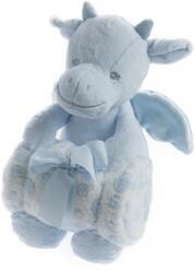 Gamberritos takaró - wellsoft 80x110cm - plüss játékkal sárkány kék 10574 (10574-64722253)