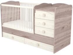 TIMBA kombiágy Viki maxi 5 fiókos krém-fűz (M-38221747)