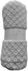 Soffi Baby Baby takaró plüss dupla szürke 75x100cm (PATURA SOFFI GRI 75x100cm-66023579)