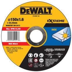 DEWALT DT43907-QZ High Performance Vágókorong nemesacélra, 150 x 1, 6 x 22, 23 mm (DT43907-QZ)