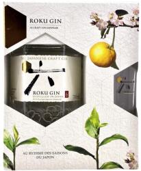 Roku Gin ajándékcsomag pohárral DRS (0, 7L / 43%) - whiskynet