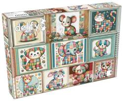 Delfy 1000 db-os puzzle - Patchwork animal parade (DE-25018) (DE-25018)