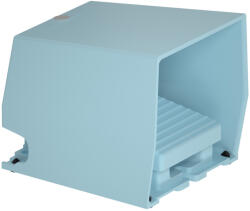 Schneider Electric Harmony XPE - XPEM510 - lábkapcsoló, 1 fokozatú, 1NO+1NC, védőtetővel, fém, kioldóval, kék (XPEM510)