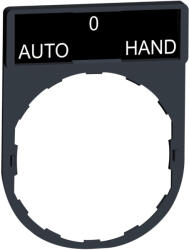 Schneider Electric Harmony XB4 - ZBY2385 - címketartó 30x40 mm, Ø22 készülékekhez, 8x27 mm felirati címkével, AUTO-O-HAND (ZBY2385)