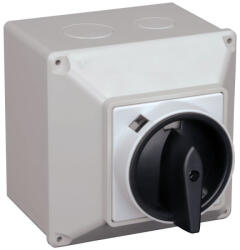 TRACON tokozott főkapcsoló, BE-KI 20A 4P 5, 5kW 64×64mm IP44 TKF-20T (TKF-20T)