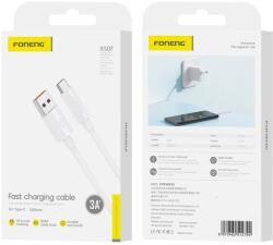 FONENG kábel XS07 USB-C 3A 1M Fehér