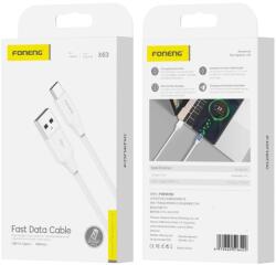 FONENG kábel X63 USB-C 2.1A 1M Fehér