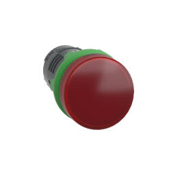 Schneider Electric Harmony XB5 - XB5EVM4 - műanyag monolitikus LED jelzőlámpa, Ø22, 230VAC, piros (XB5EVM4)