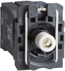Schneider Electric Harmony XB5 - ZB5AV5D3 - műanyag jelzőlámpa BA9s foglalatos LED blokk rögzítő aljzattal, 400VAC, zöld (ZB5AV5D3)