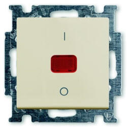 ABB Basic55 1020/2 UCK-92-507 Kétpólusú kapcsoló (102) jelzőfényes keret nélkül, krém 2CKA001020A0090 ABB (2CKA001020A0090) - lumenet