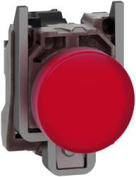 Schneider Electric Harmony XB4 - XB4BVG4 - komplett fém LED jelzőlámpa, Ø22, 120VAC, piros (XB4BVG4)