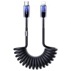 JOYROOM Cablu Date si Incarcare USB-C - Lightning Joyroom S-A43 Crystal, 30W, 1.5m, Negru - gsmnet