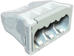 OBO 2054485 hármas tömör vezeték összekötő, világosszürke 3x2, 5mm2 2054485 (2054485)