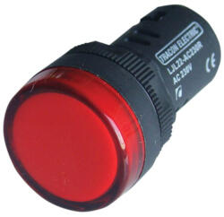 Tracon LED-es jelzőlámpa, piros 12V22mm LJL22-RA (LJL22-RA)