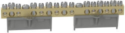 Legrand PractiboxS csavarral rögzíthető csupasz sárgaréz N elosztókapocs, 15 kötési pont, 7x16mm2 + 8x10mm2; Icc=6 kA - 134012 (134012)