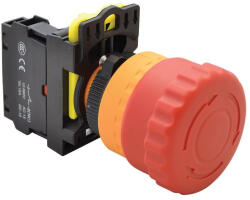 TRACON Vészgomb, reteszelt, piros 1×NC, 5A, 40mm, IP65 NYG3-ETR Tracon (NYG3-ETR)
