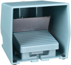 Schneider Electric Harmony XPE - XPEM711 - lábkapcsoló, 2 fokozatú, 1NO+2NC, védeőtetővel, fém, kioldóval, kék (XPEM711)