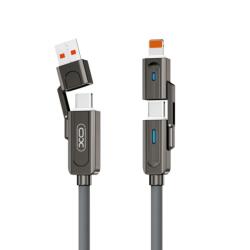 XO Design Cablu Date si Incarcare XO Design USB-C / USB-A - USB-C / Lightning NB275 60W 1m Negru