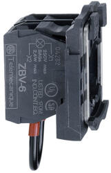 Schneider Electric Harmony XB5 - ZB5AV156 - műanyag jelzőlámpa BA9s foglalatos blokk rögzítő aljzattal, 250V (ZB5AV156)