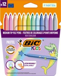 BIC Markere colorate BIC, ultralavabile Kid Couleur Pastel, 2.8mm 12 buc/set 520084